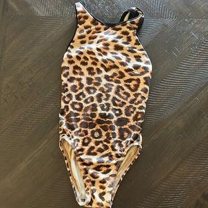 GK Elite Leotard. Small. Leopard
